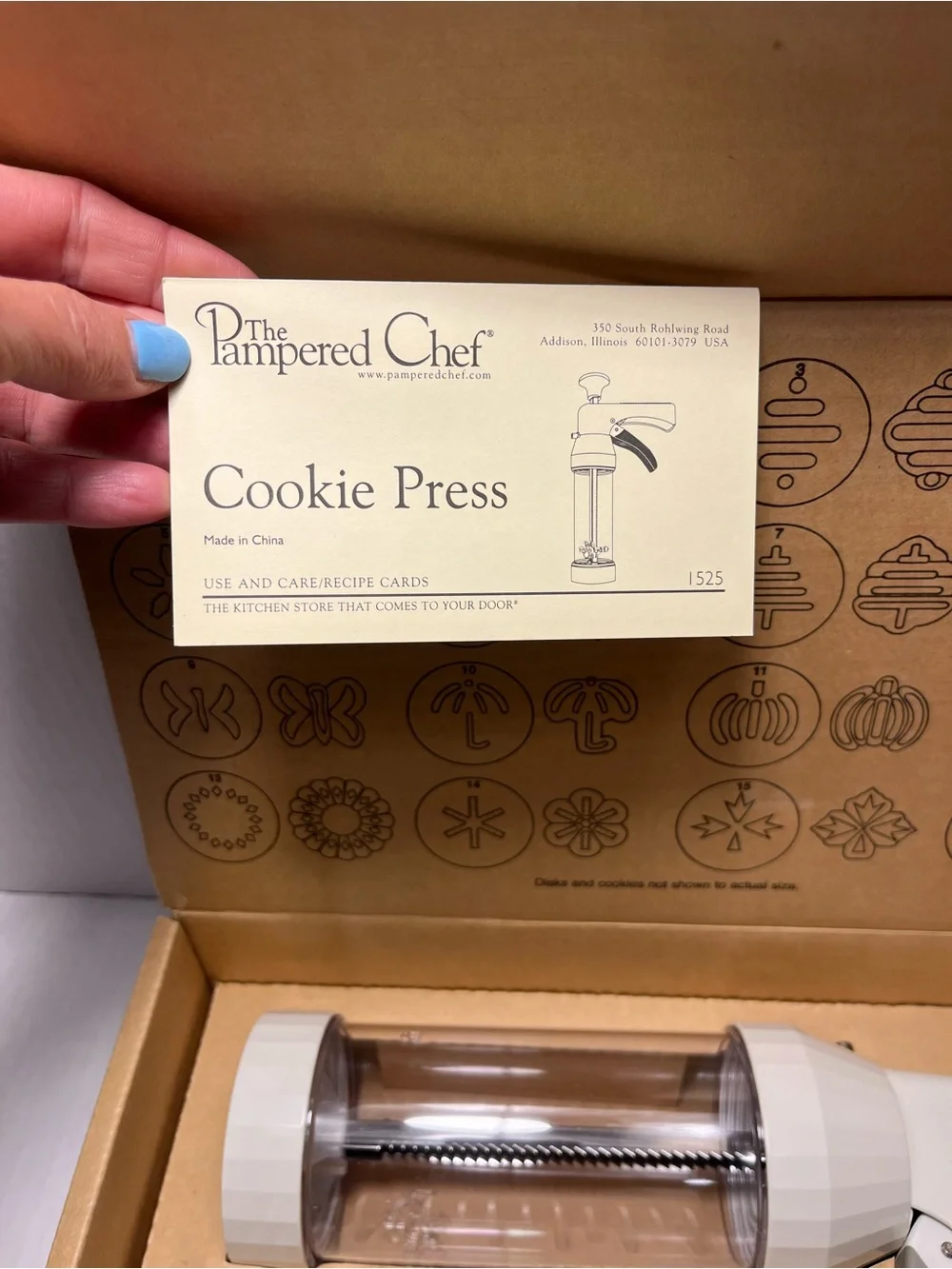 Pampered chef cookie press